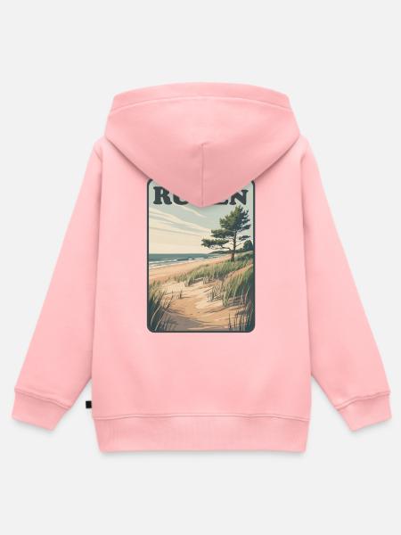 Rügen - Kinder Premium Organic Zip Hoodie - Rosa