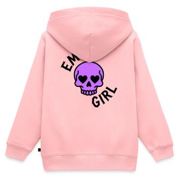 Emo Girl - Kinder Premium Organic Zip Hoodie - Rosa - Hinten - AI Model Kid Female (0cm)