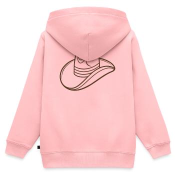 Cowboy hat - Kids Premium Organic Zip-up Hoodie - rose - Back - AI Model Kid Female (0cm)