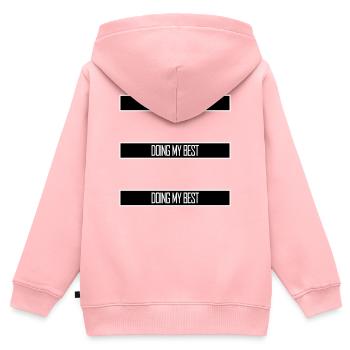 Doing My Best Funny Honest Motivational Saying - Kids Premium Organic Zip-up Hoodie - rose - Back - AI Model Kid Female (0cm)