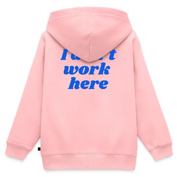 I don't work here - Kinder Premium Organic Zip Hoodie - Rosa - Hinten - AI Model Kid Female (0cm)