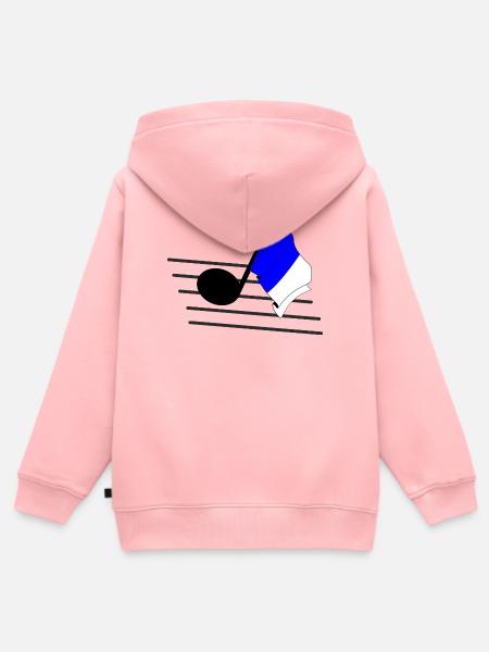 Spa-Musik & Rennsport - Kinder Premium Organic Zip Hoodie - Rosa