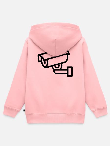 Kamera - Kinder Premium Organic Zip Hoodie - Rosa