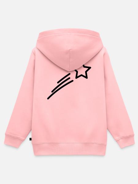 Sternschnuppe - Kinder Premium Organic Zip Hoodie - Rosa