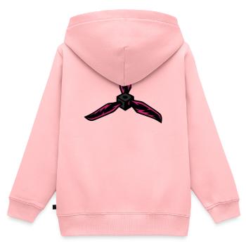 Drohnen Propeller FPV Racing RC Modellbau - Kinder Premium Organic Zip Hoodie - Rosa - Hinten - AI Model Kid Female (0cm)