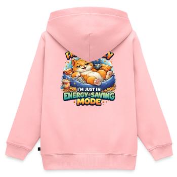 Cats in energy-saving mode - Kids Premium Organic Zip-up Hoodie - rose - Back - AI Model Kid Female (0cm)