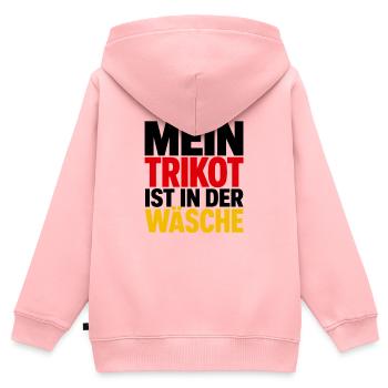 Mein Trikot ist in der Wäsche - Kinder Premium Organic Zip Hoodie - Rosa - Hinten - AI Model Kid Female (0cm)