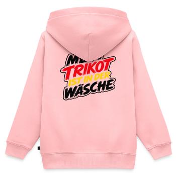 Mein Trikot ist in der Wäsche - Kinder Premium Organic Zip Hoodie - Rosa - Hinten - AI Model Kid Female (0cm)