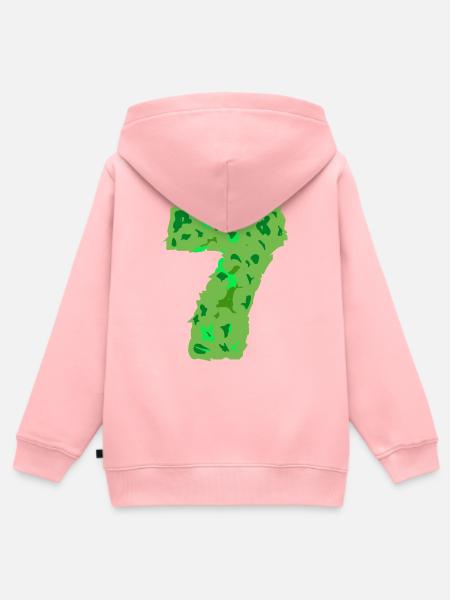 tarnungsfarbe Nummer sieben - Kinder Premium Organic Zip Hoodie - Rosa