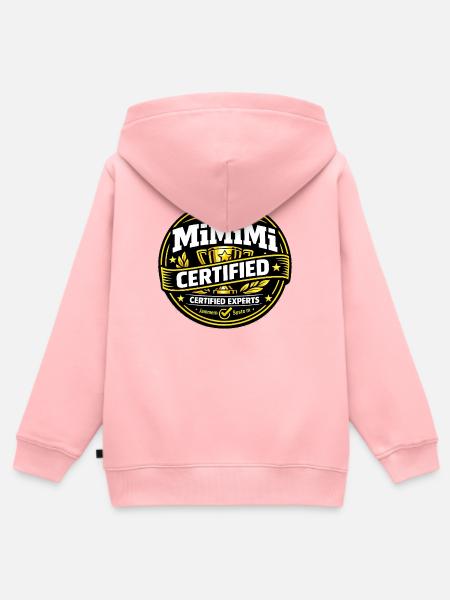 TEAM MiMiMi – Senior zertifizierte Experten - Kinder Premium Organic Zip Hoodie - Rosa