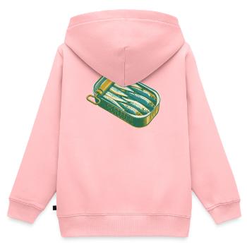 Sardine Tin Retro Artwork - Kids Premium Organic Zip-up Hoodie - rose - Back - AI Model Kid Female (0cm)