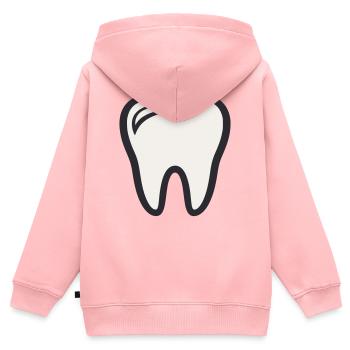 Zahn - Zahnarzt Zahn Dental Zahnmedizin Zahnfee - Kinder Premium Organic Zip Hoodie - Rosa - Hinten - AI Model Kid Female (0cm)