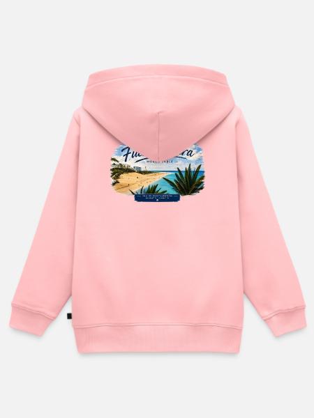 Fuerteventura Morro Jable Strand Design - Kinder Premium Organic Zip Hoodie - Rosa