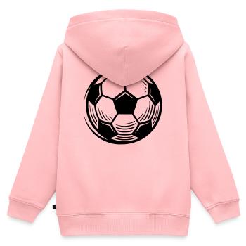 Football Ball Football Club Public Viewing - Kids Premium Organic Zip-up Hoodie - rose - Back - AI Model Kid Female (0cm)
