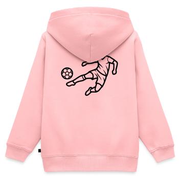 Soccer Player Soccer Club Jersey - Kids Premium Organic Zip-up Hoodie - rose - Back - AI Model Kid Female (0cm)