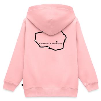 Innerhalb Des Rings - Berliner Insider Shirt - Kinder Premium Organic Zip Hoodie - Rosa - Hinten - AI Model Kid Female (0cm)