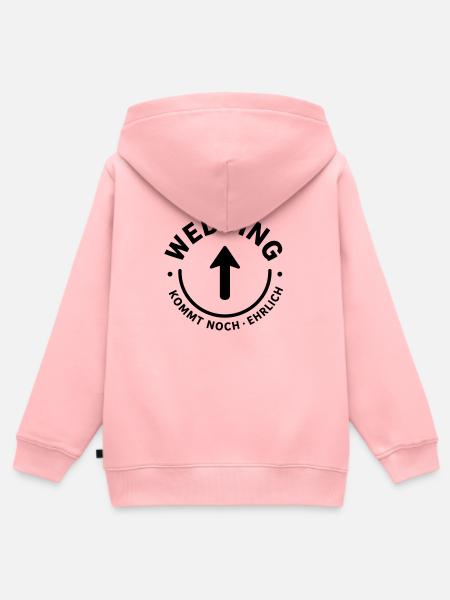 Wedding Kommt Noch. Ehrlich - Berlin Shirt - Kinder Premium Organic Zip Hoodie - Rosa
