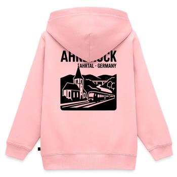 Ahrbrück Ahr Valley - Kids Premium Organic Zip-up Hoodie - rose - Back - AI Model Kid Female (0cm)