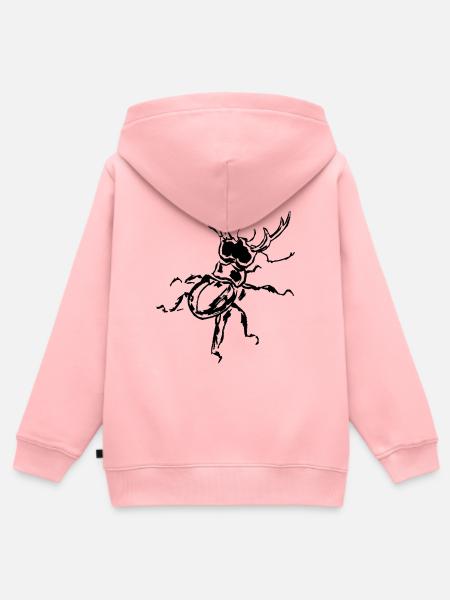 Glückskäfer Drachenkäfer - Kinder Premium Organic Zip Hoodie - Rosa