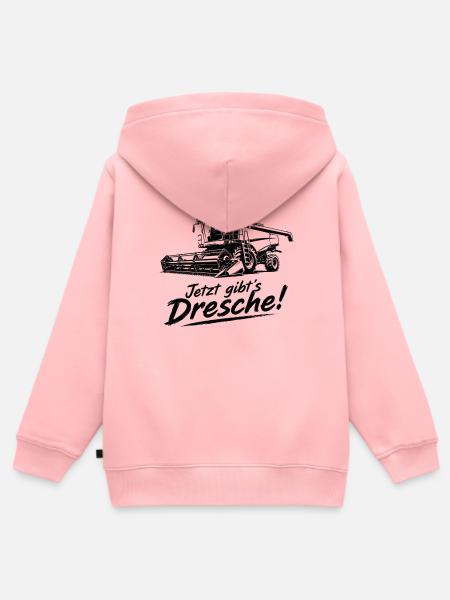 Dresche Jubel Mähdrescher - Kinder Premium Organic Zip Hoodie - Rosa