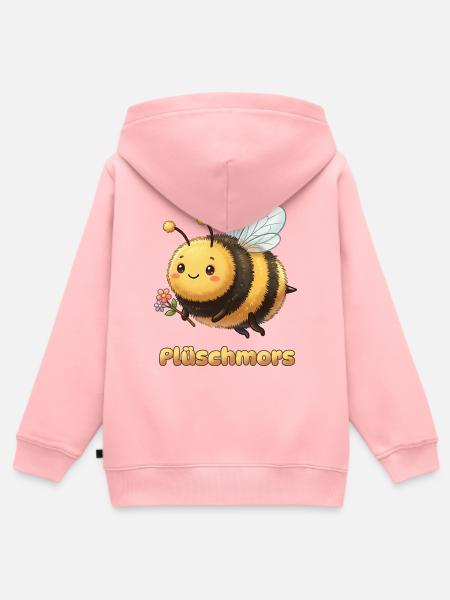 Plattdüütsch Edition: Plüschmors - Kinder Premium Organic Zip Hoodie - Rosa