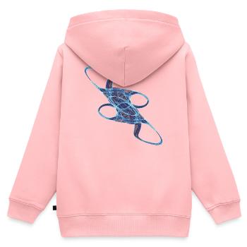 Der Atem des Unsichtbaren – Mathematical Art - Kinder Premium Organic Zip Hoodie - Rosa - Hinten - AI Model Kid Female (0cm)