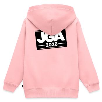 Jga 2026 Junggesellenabschied - Kinder Premium Organic Zip Hoodie - Rosa - Hinten - AI Model Kid Female (0cm)
