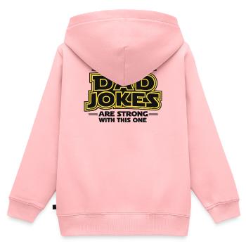 Father Jokes Stark Shirt Dad Jokes Father Daddy - Kids Premium Organic Zip-up Hoodie - rose - Back - AI Model Kid Female (0cm)