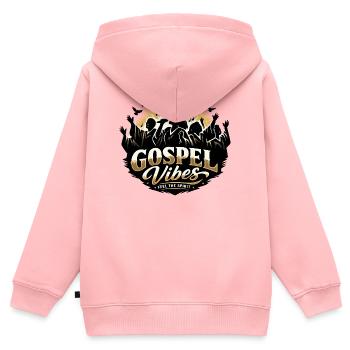 Ambiances gospel - Feel The Spirit - Chœur gospel - Sweat Premium à capuche zippé enfant bio - rose - Dos - AI Model Kid Female (0cm)