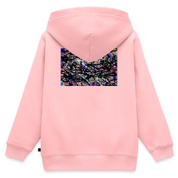 Chujugi - Sweat Premium à capuche zippé enfant bio - rose - Dos - AI Model Kid Female (0cm)
