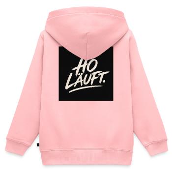 32D80E6E-8D52-40F7-B881-06B6BD64FBB6 - Kinder Premium Organic Zip Hoodie - Rosa - Hinten - AI Model Kid Female (0cm)