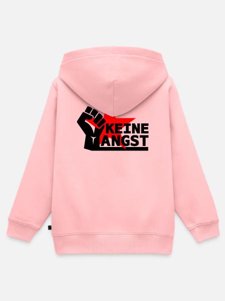 Widerstand - Keine Angst - Kinder Premium Organic Zip Hoodie - Rosa