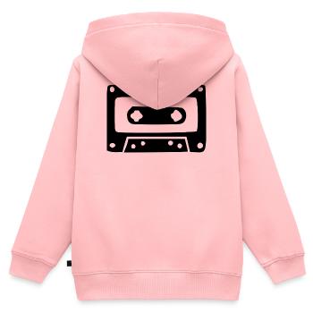 Retro Musik Kassette Vintage 80er 90er Jahre Gesch - Kinder Premium Organic Zip Hoodie - Rosa - Hinten - AI Model Kid Female (0cm)