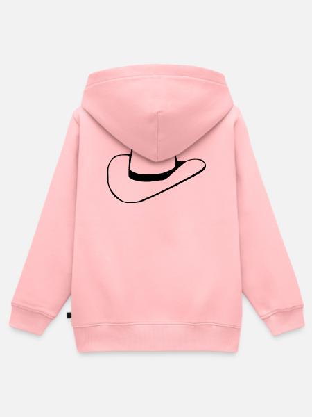Cowboy Cowboyhut Linedance Geschenk - Kinder Premium Organic Zip Hoodie - Rosa