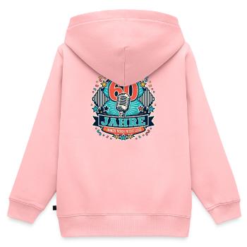 60 Jahre – immer noch nicht leise - Kinder Premium Organic Zip Hoodie - Rosa - Hinten - AI Model Kid Female (0cm)