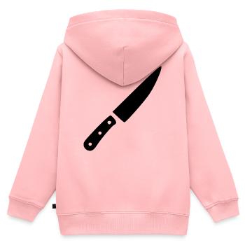 Messer Küchenmesser Koch kochen Geschenk Köchin - Kinder Premium Organic Zip Hoodie - Rosa - Hinten - AI Model Kid Female (0cm)