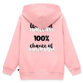 Walzer Paartanz - Kinder Premium Organic Zip Hoodie - Rosa - Hinten - AI Model Kid Female (0cm)
