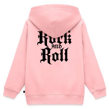 Gothic Rock and Roll Tattoo - Kinder Premium Organic Zip Hoodie - Rosa - Hinten - AI Model Kid Female (0cm)
