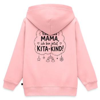Tschüss Mama, Kita-Kind Start - Kinder Premium Organic Zip Hoodie - Rosa - Hinten - AI Model Kid Female (0cm)