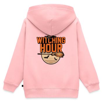 Witch Halloween – Witching Hour - Kids Premium Organic Zip-up Hoodie - rose - Back - AI Model Kid Female (0cm)