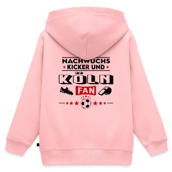 Köln Fußball Nachwuchs Neuzugang Baby Kind - Kinder Premium Organic Zip Hoodie - Rosa - Hinten - AI Model Kid Female (0cm)