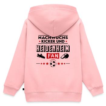 Heidenheim Fußball Nachwuchs Neuzugang Baby Kind - Kinder Premium Organic Zip Hoodie - Rosa - Hinten - AI Model Kid Female (0cm)
