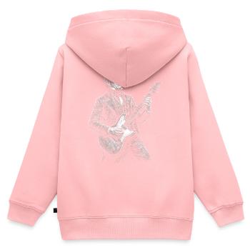 William Henry Harrison Gitarre - Kinder Premium Organic Zip Hoodie - Rosa - Hinten - AI Model Kid Female (0cm)