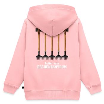 IT Support Glücksrad Service Desk IT Helpdesk Nerd - Kinder Premium Organic Zip Hoodie - Rosa - Hinten - AI Model Kid Female (0cm)