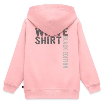 Weißes Shirt Black Edition - Kinder Premium Organic Zip Hoodie - Rosa - Hinten - AI Model Kid Female (0cm)