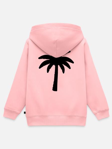 Palme - Kinder Premium Organic Zip Hoodie - Rosa