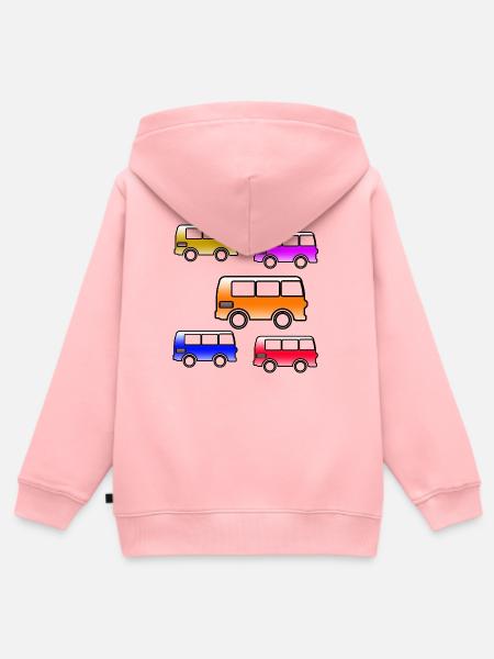Busse - Kinder Premium Organic Zip Hoodie - Rosa
