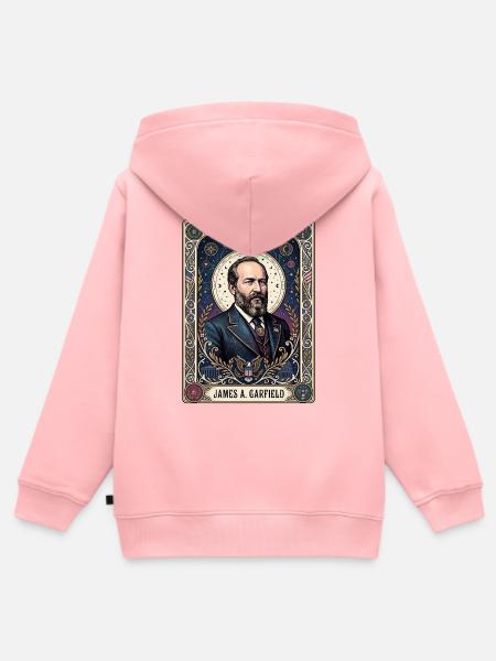 James A Tarotkarte - Kinder Premium Organic Zip Hoodie - Rosa