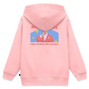 Enkelgeschenk Shirt Humor - Kinder Premium Organic Zip Hoodie - Rosa - Hinten - AI Model Kid Female (0cm)