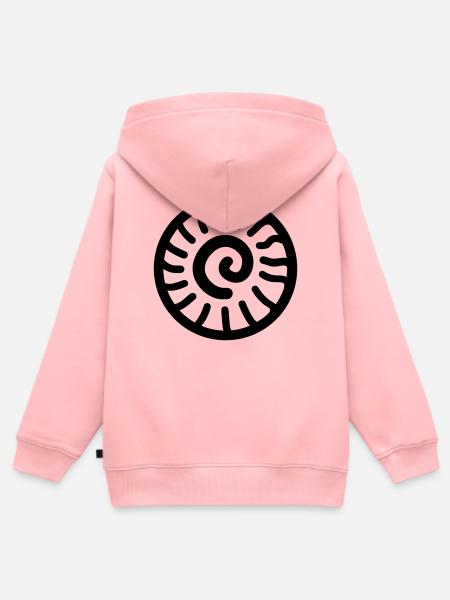 Fossil - Kinder Premium Organic Zip Hoodie - Rosa